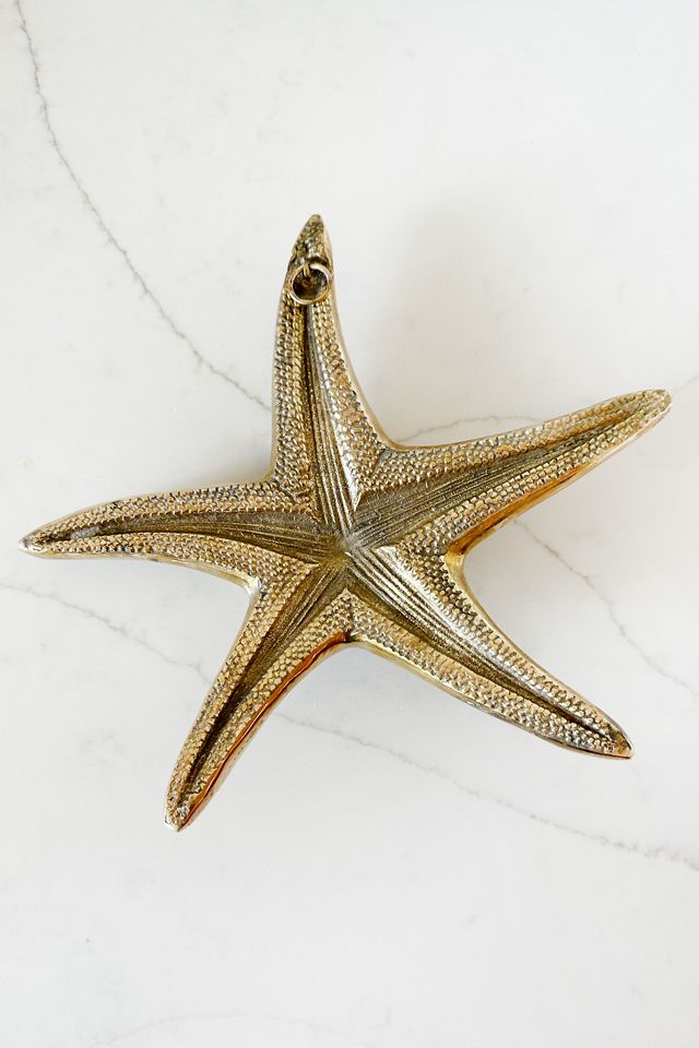 Old Flame Candle Co. Vintage 1970s Large Brass Starfish #2