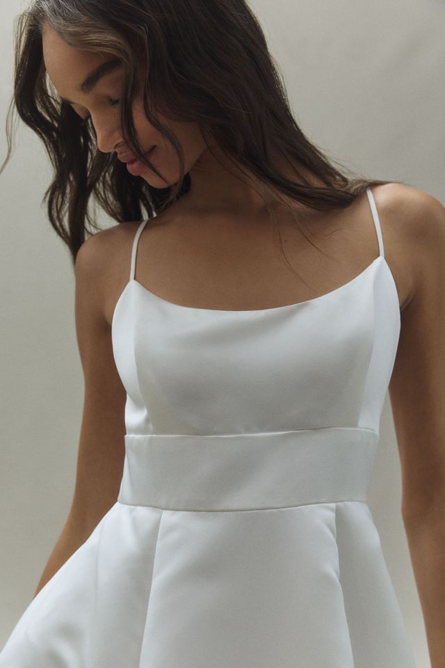 パーティードレス BHLDN Applique Square-Neck Fit & Flare Midi Dress BHLDN Fit-and-Flare Midi Dress | Anthropologie
