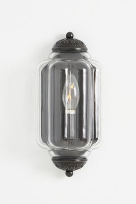 The Eloise Scallop Milk Glass Flush Sconce Wall Light