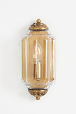 The Eloise Scallop Milk Glass Flush Sconce Wall Light
