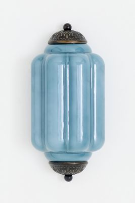 The Eloise Scallop Milk Glass Flush Sconce Wall Light