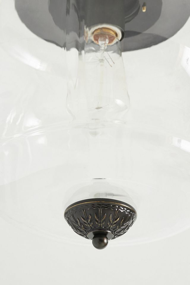 The Eloise Scallop Milk Glass Flush Mount Ceiling Light #2