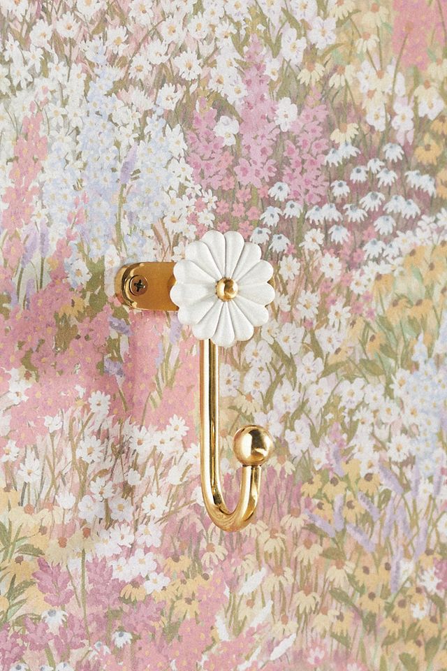 Daisy Flower Bath Hook - Stylish Bathroom Decor