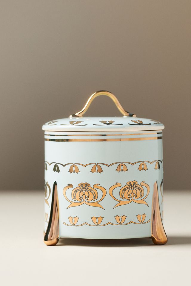 The Met x Anthropologie Floral Sueded Rose Ceramic Candle #2