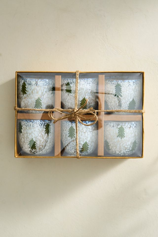 Evergreen Tree Candles, Set of 6 #2