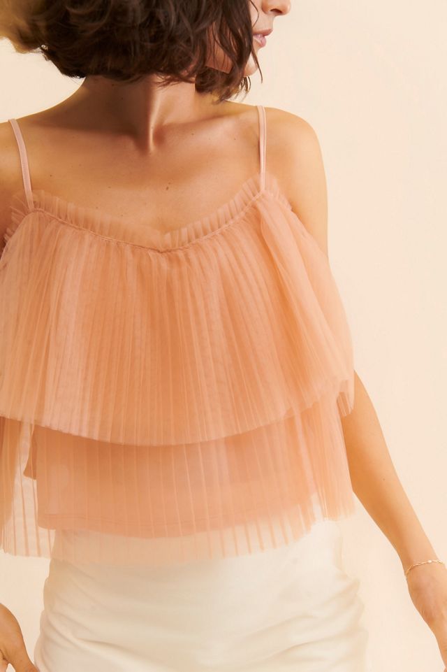 Pleated Tulle Tank #2