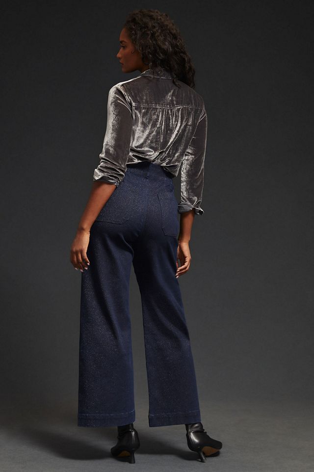 Pilcro The Skipper Sparkle Wide-Leg Jeans #1