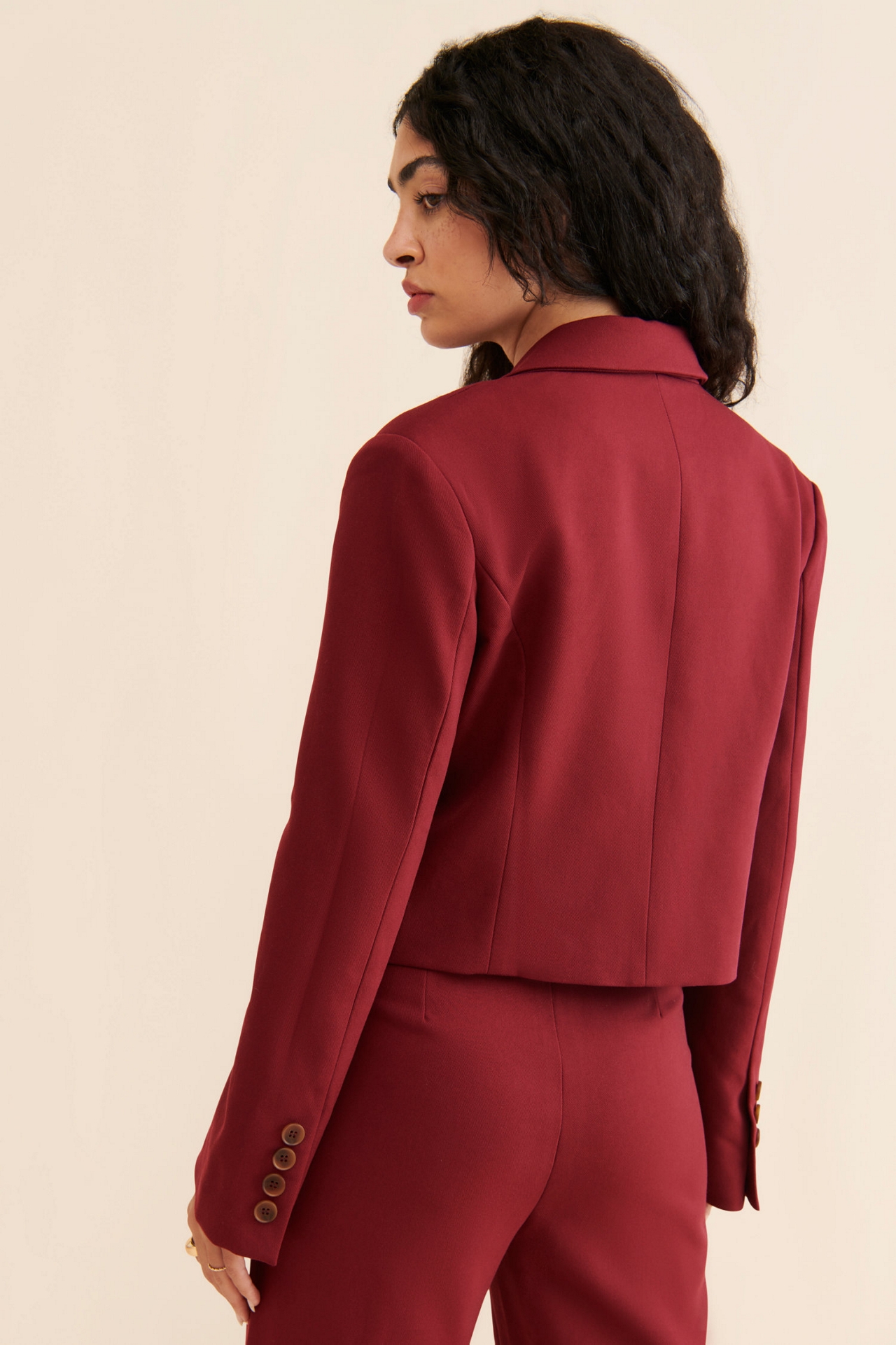 FRENCHMAUVE Frida Tailored Tuxedo Blazer