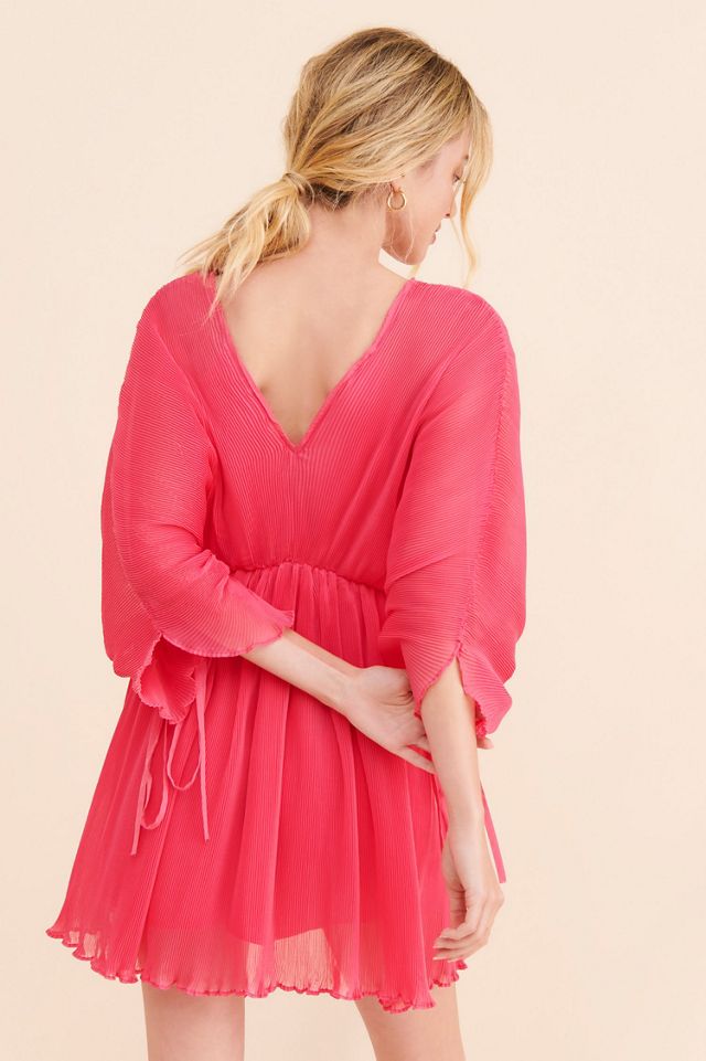 Let Me Be Chiffon Plunge Mini Dress #1