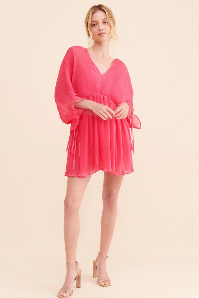 Let Me Be Chiffon Plunge Mini Dress #3