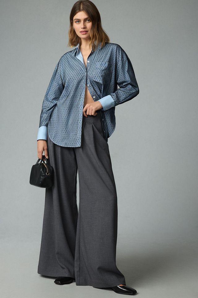Maeve The Bennet Buttondown Shirt: Tulle Overlay Edition #3