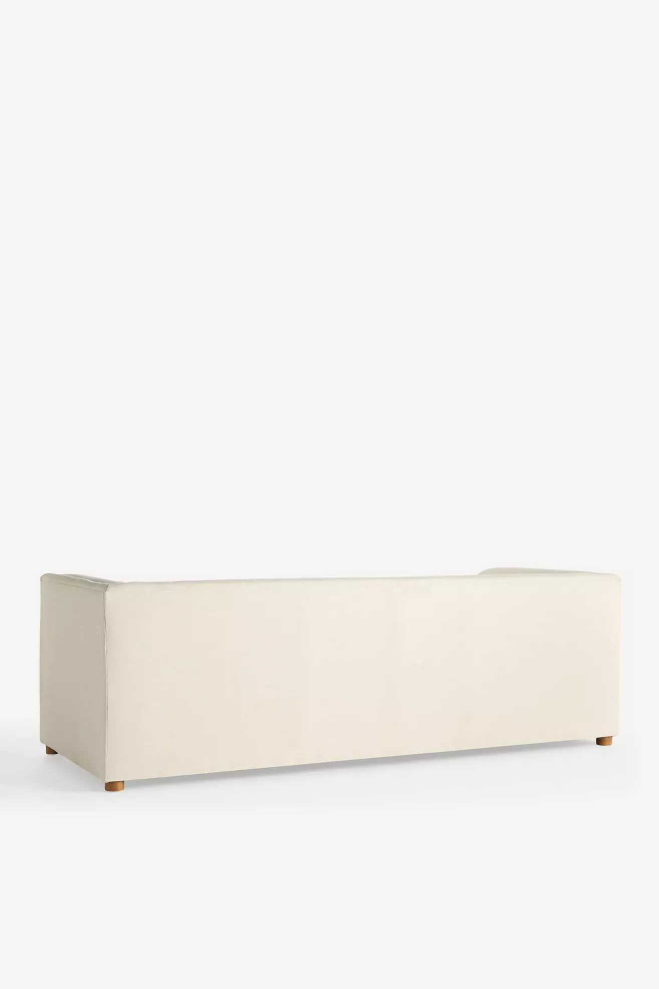 Back/right side angle of sofa showing length