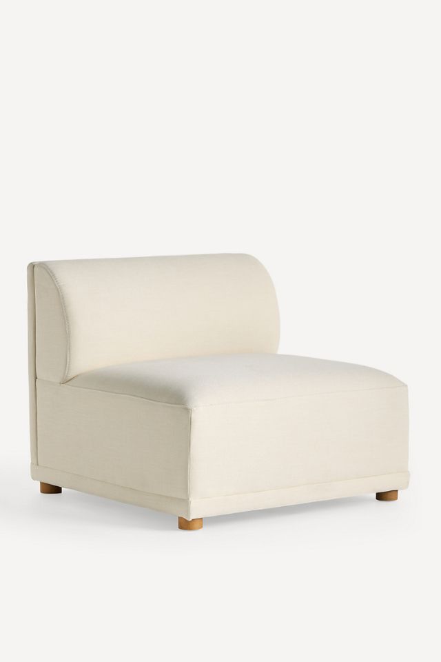 Celine Performance Weave Modular Armless Chair #1
