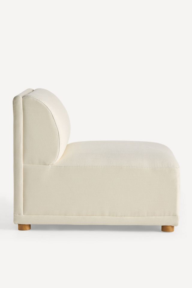 Celine Performance Weave Modular Armless Chair #2