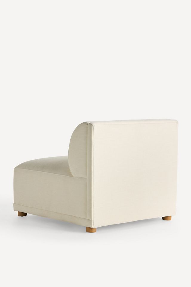 Celine Performance Weave Modular Armless Chair #3