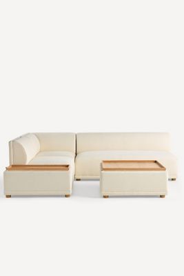 Celine Performance Weave Modular Armless Sofa