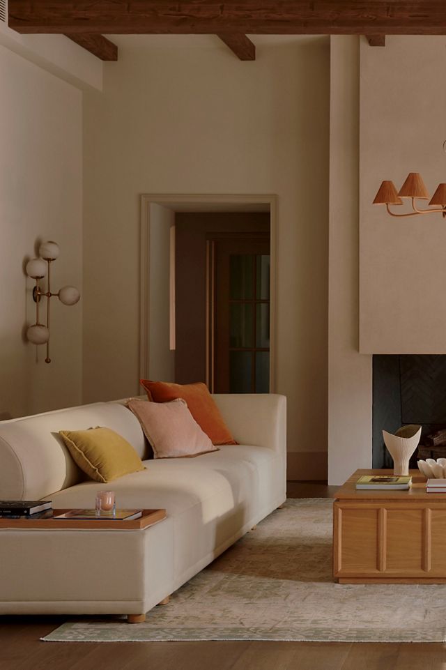 Celine Performance Weave Modular Armless Sofa #5