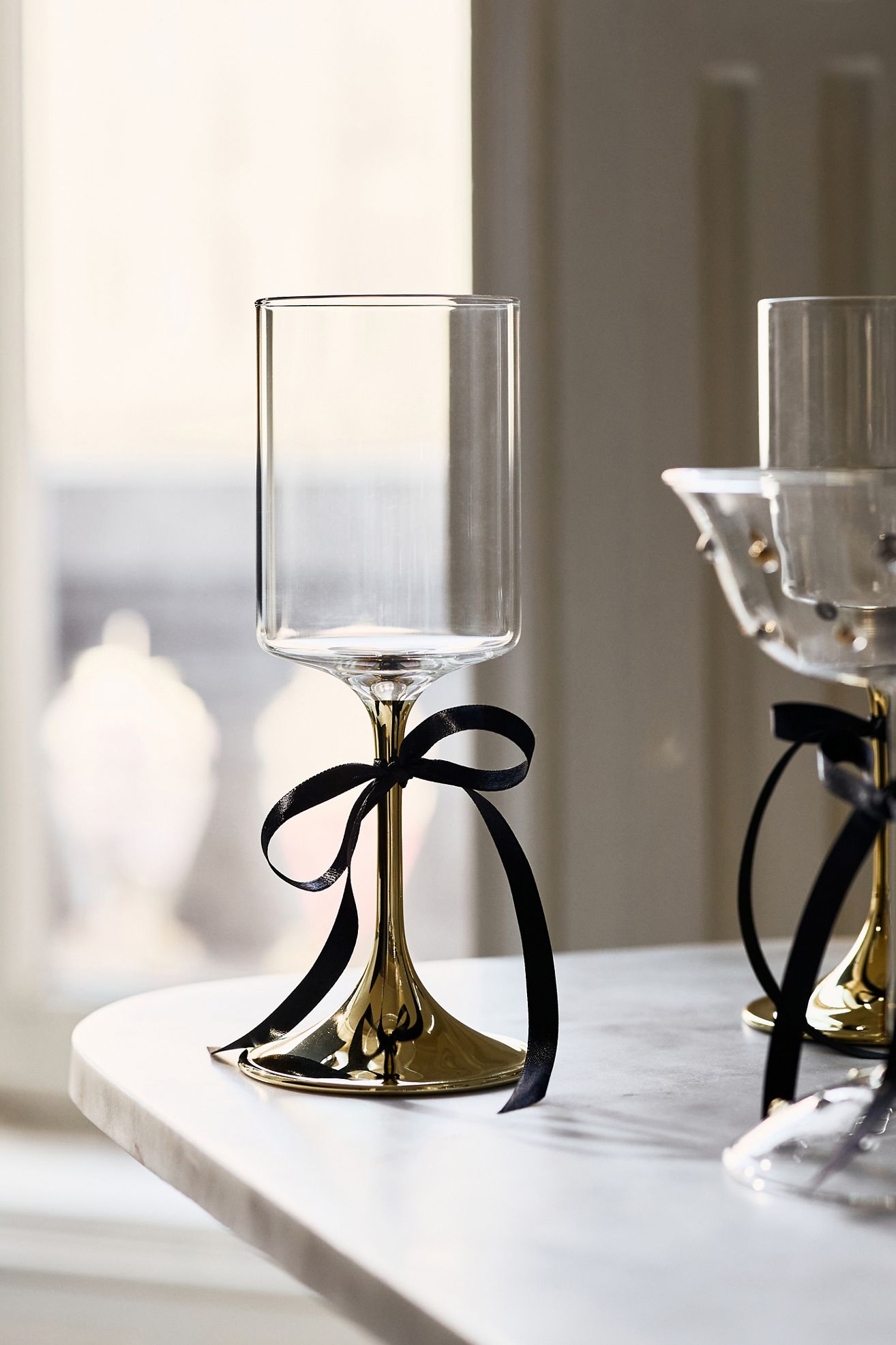 Morgan Metallic Wine Glasses, Set of 4 - Metallic, Set Of 4
