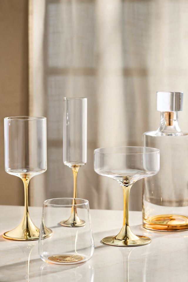 Morgan Metallic Stemless Wine Glasses, Set of 4 #1