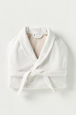 Maeve by Anthropologie Scalloped Cotton Bath Robe