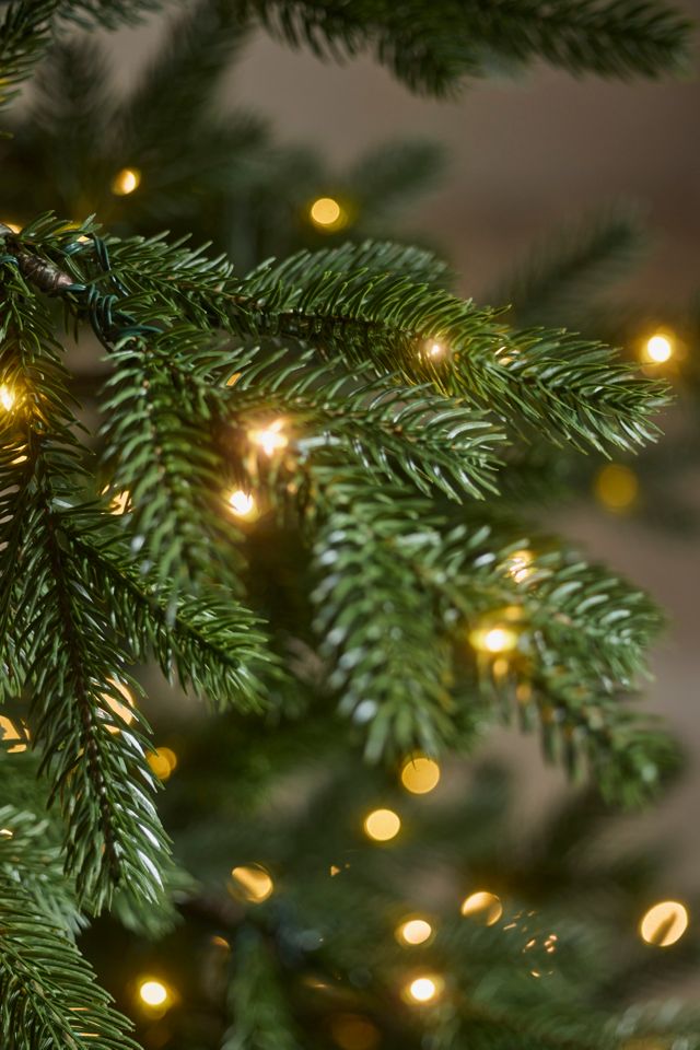 Faux Pre-Lit Silvertip Fir, 7’ #2