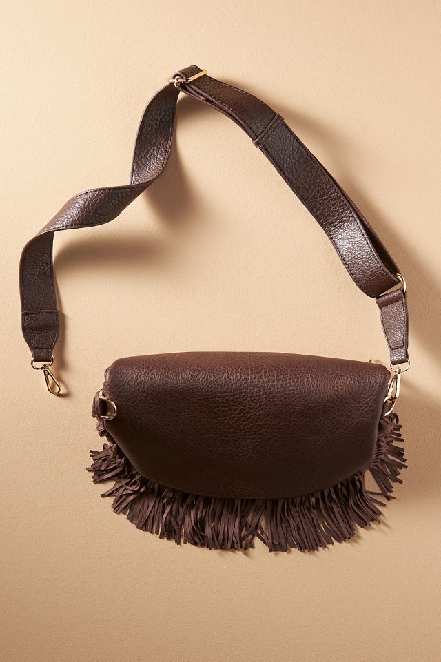 Fringe Crescent Sling Bag #1
