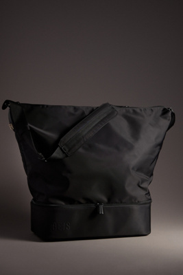 Beis The Day Tripper Nylon Tote In Black