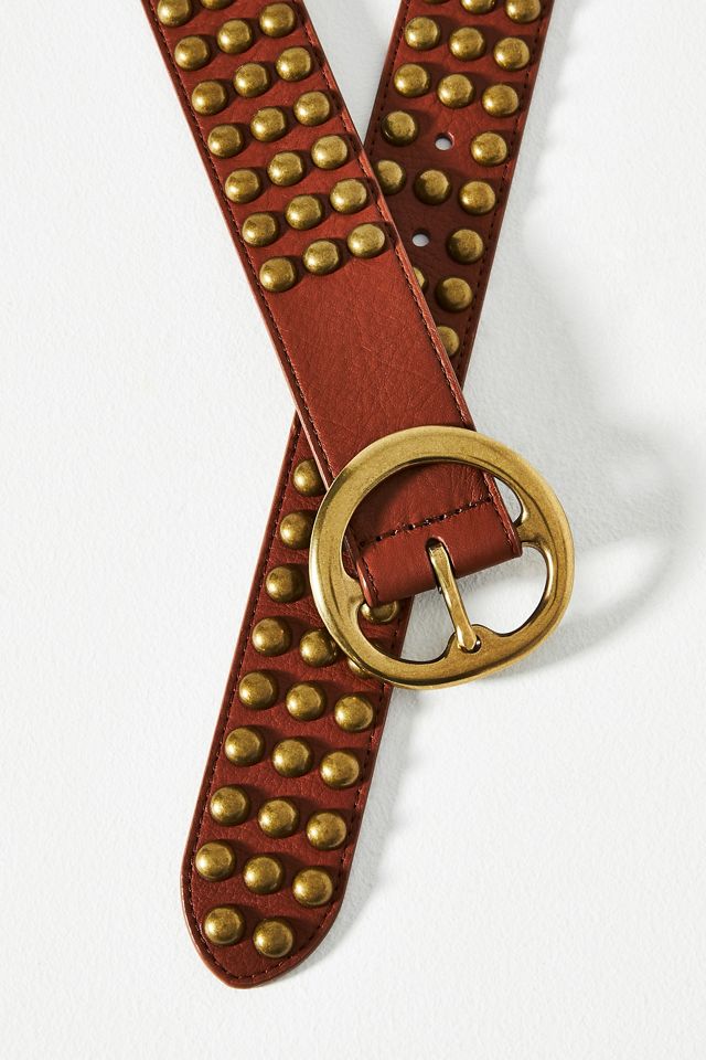 Lowlife Wallace Studded Belt - Slate Grey Leather With Pewter Studs (Small 28-32") 14 thumbnail image