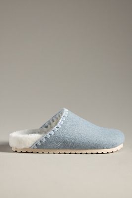 Shop By Anthropologie Whipstitch Slippers In Blue