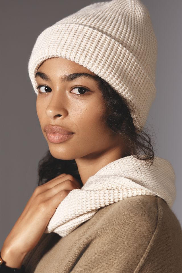 Anthropologie Beige Knit Beanie Anthropologie Beige Tan Beanie Like new | Mercari main image 4