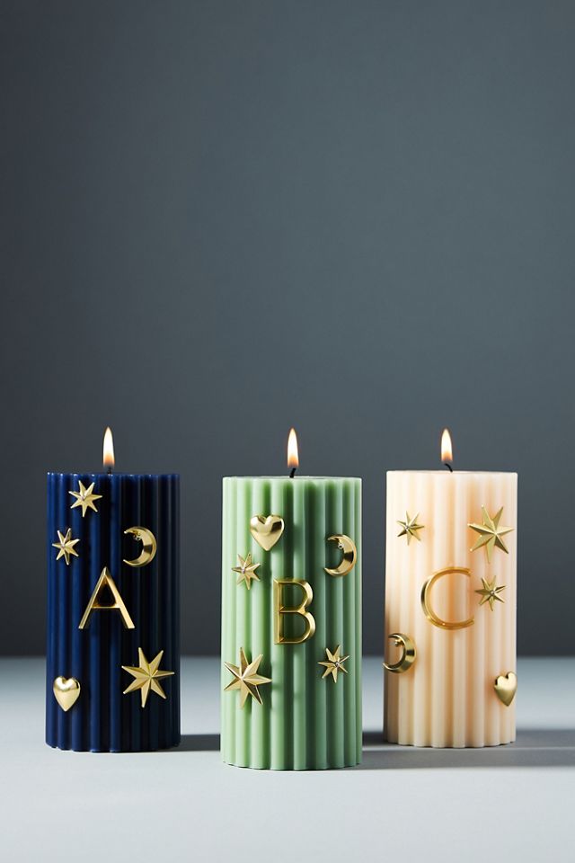 Monogram Candle Charms 
