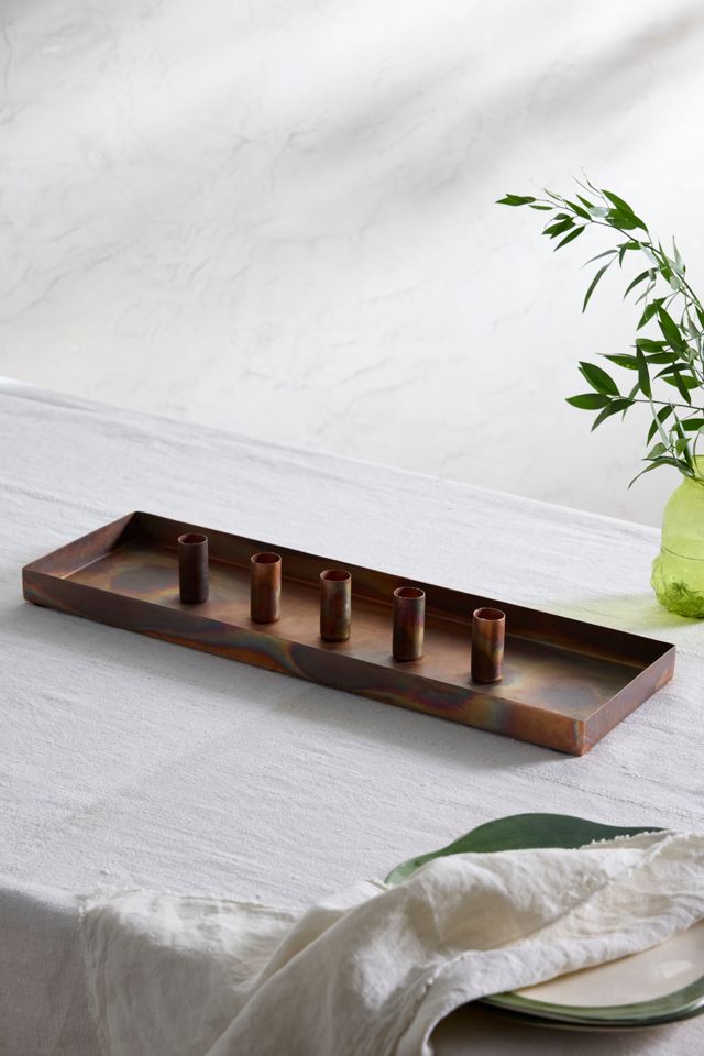 Burnished Copper Taper Trough #1