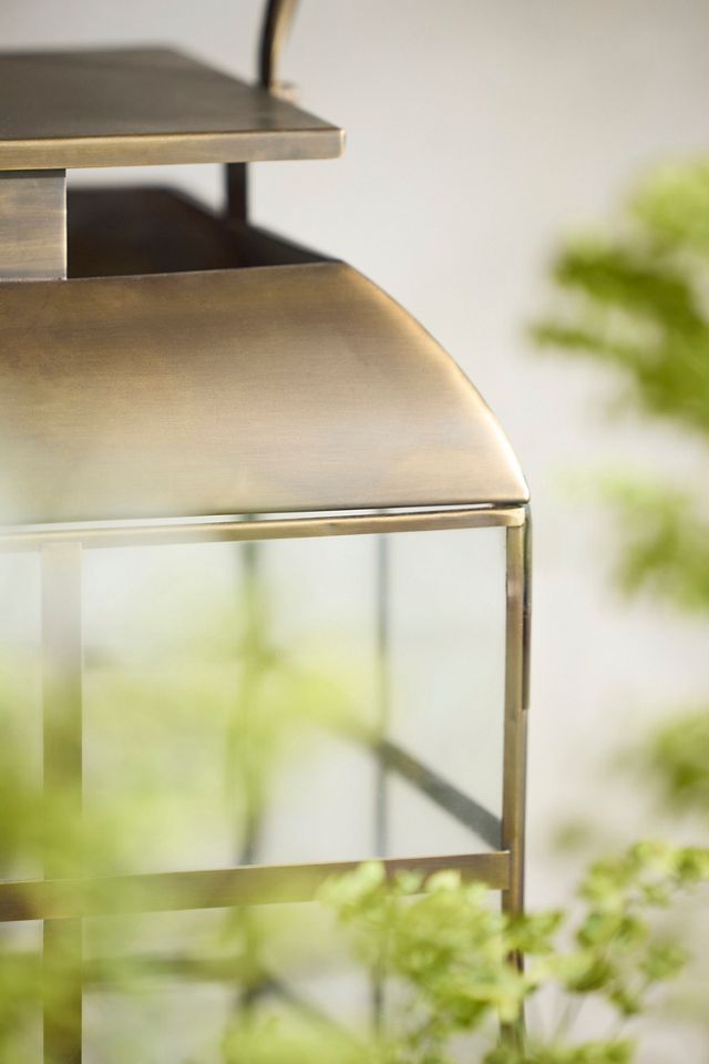 Brass Windowpane Lantern #2