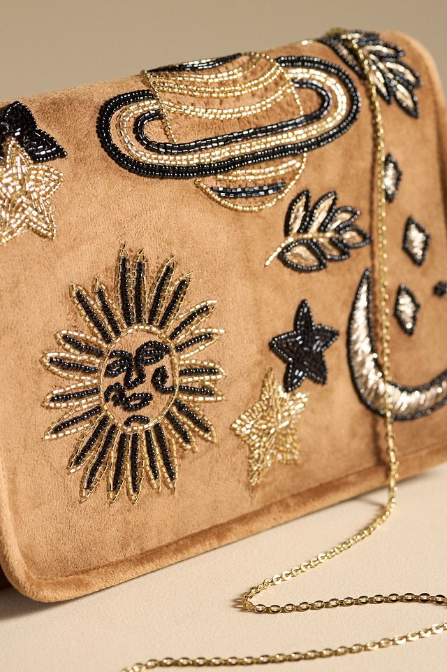By Anthropologie Celestial Velvet Clutch #2