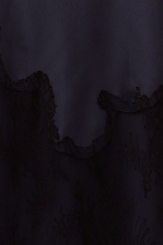 BHLDN Camilla Flutter-Sleeve Lace-Overlay Satin Midi Dress #4