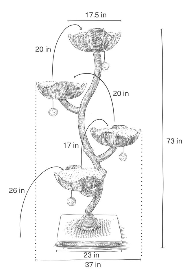 Mau Pet Ivy 3 Cat Tree #2