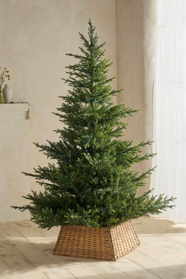 Square Rattan Basket Tree Skirt #2