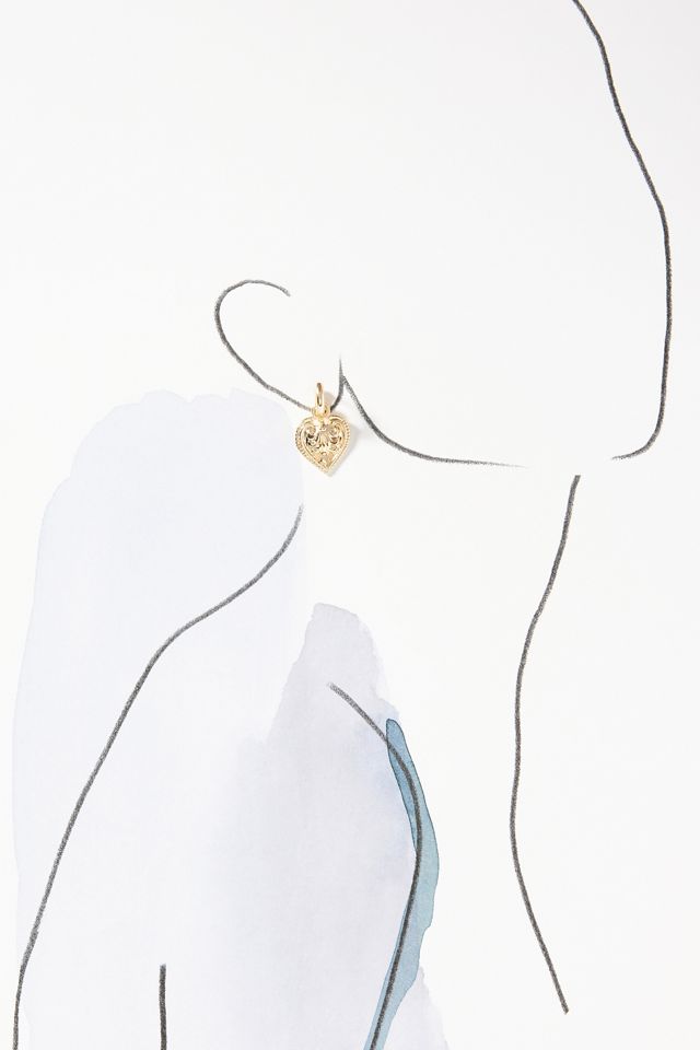 Western Heart Huggie Earrings #3
