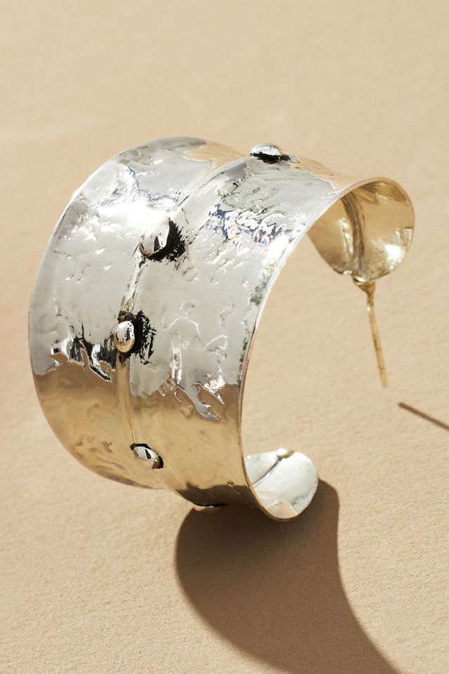 Wide Spur Hoop Earrings #1