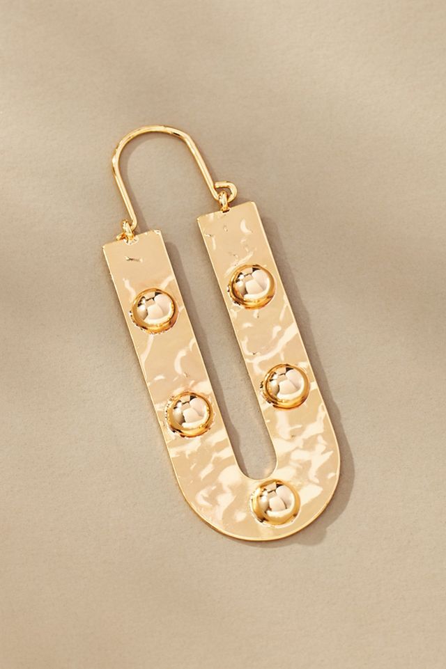 U-Shaped Spur Hoop Earrings #1
