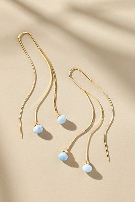 Shop By Anthropologie Sunset Stone Wire Drop Earrings In Blue