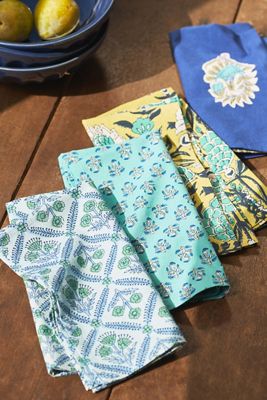 Kiara Mixed Cotton Napkins, Set of 4