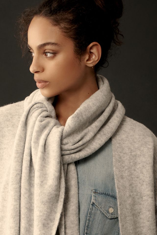 By Anthropologie Cardigan Sweater with Scarf #4