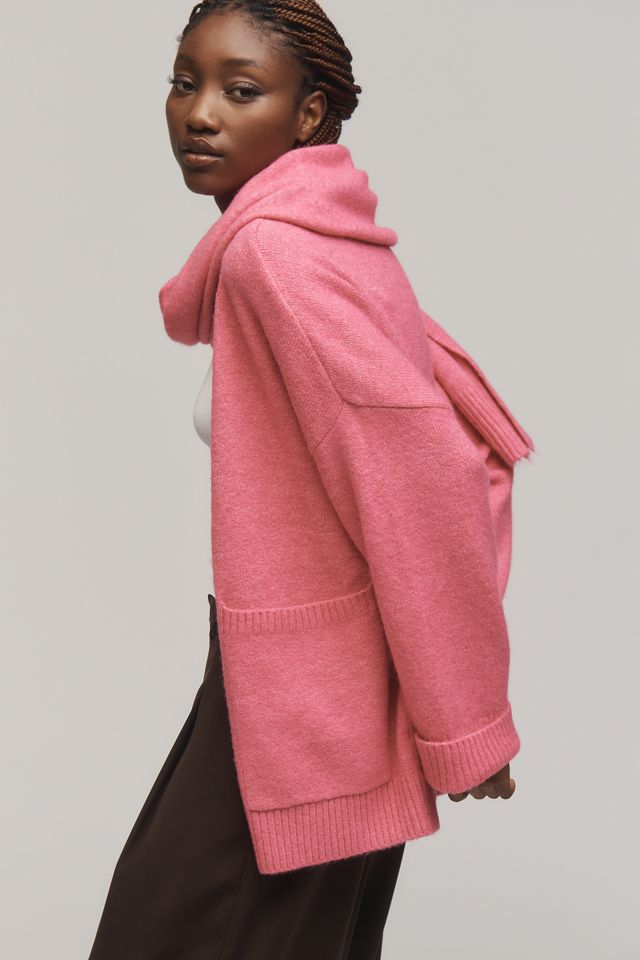 By Anthropologie Cardigan Sweater with Scarf #3