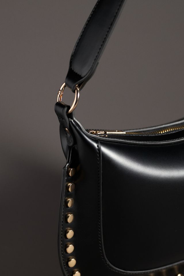 Studded Faux-Leather Shoulder Bag | Anthropologie