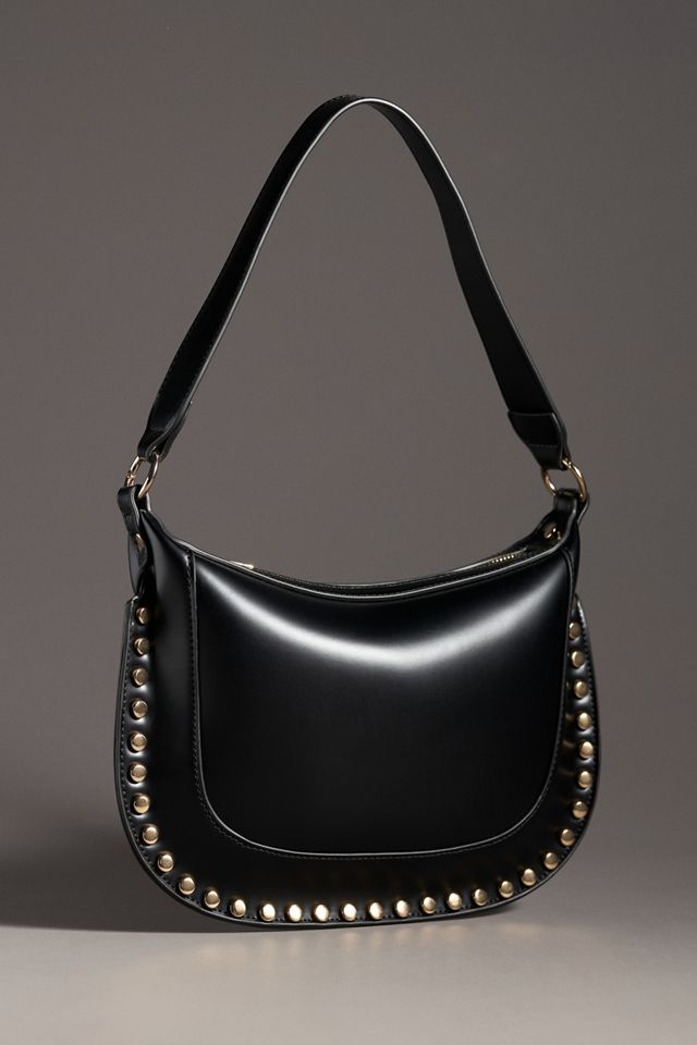 Studded Faux-Leather Shoulder Bag #2