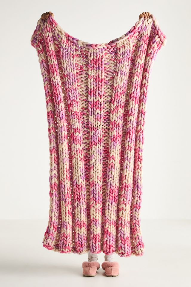 Chunky knit blanket anthropologie 2025