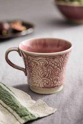 Floral Stoneware Mug | AnthroHome