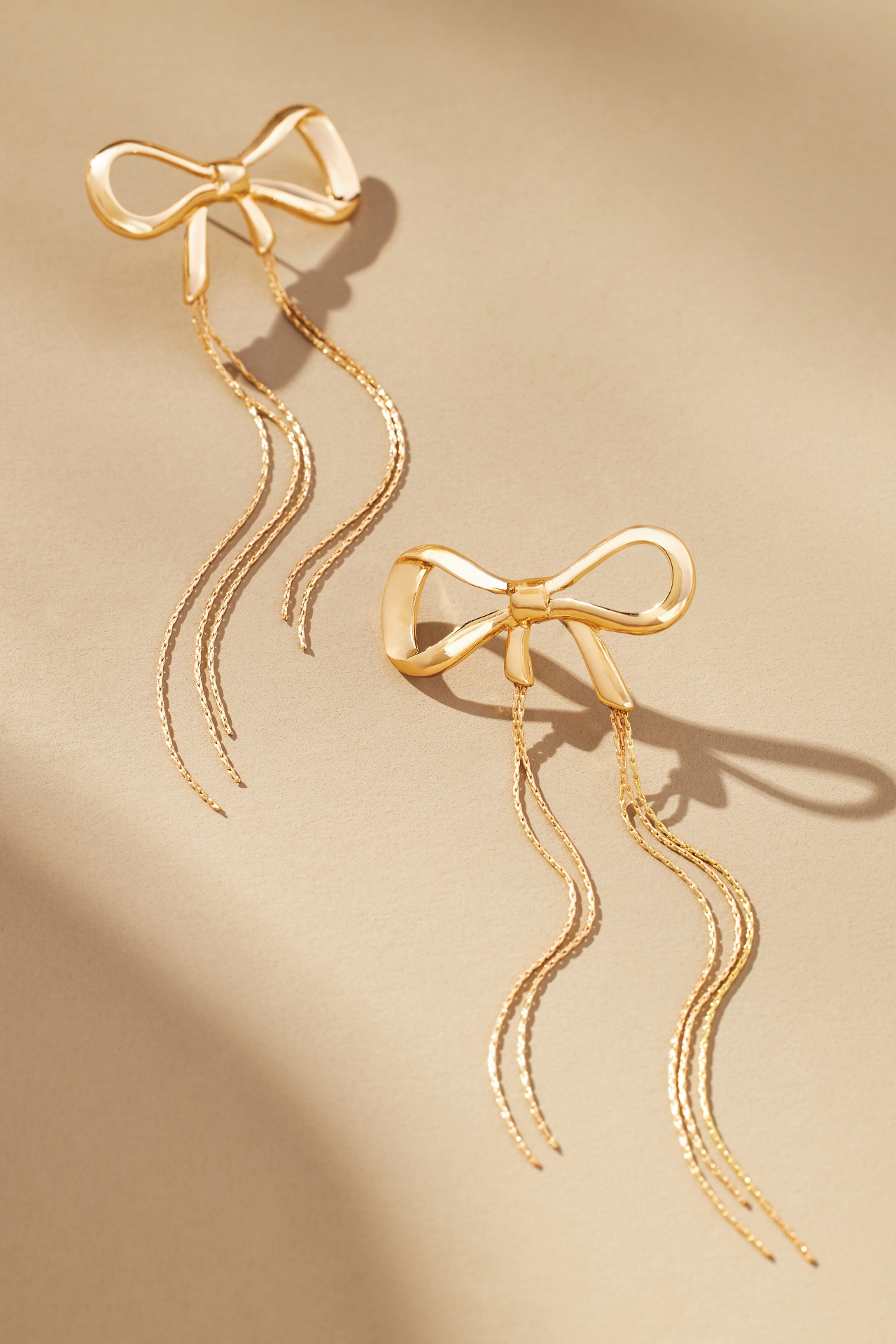 Bow Slinky Drop Earrings