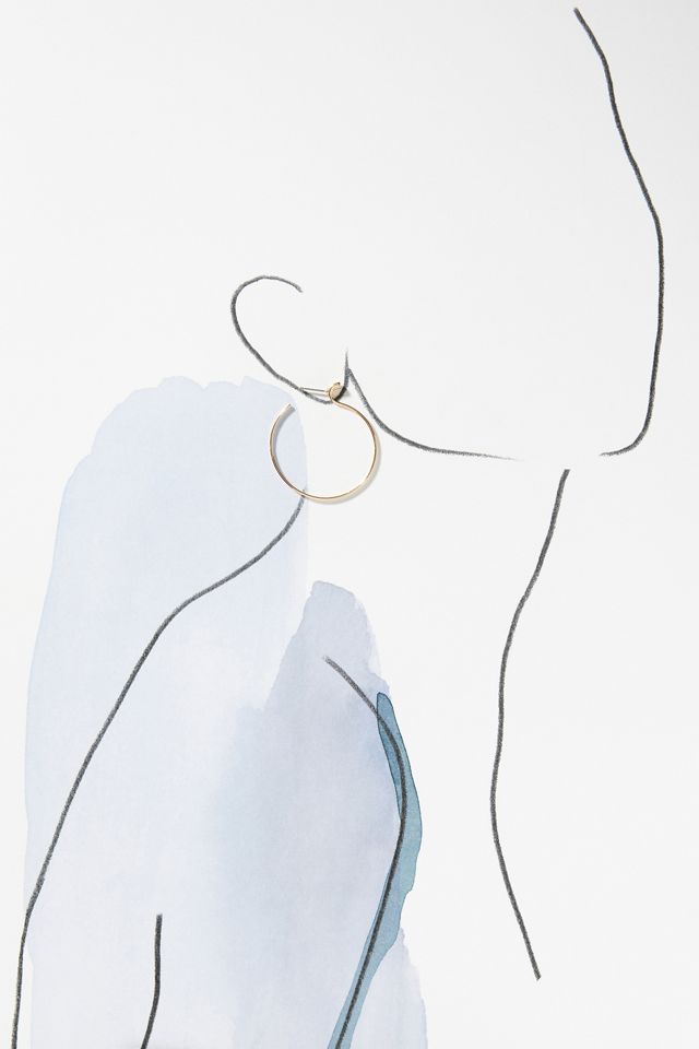 Large Thin Hoop Earrings #2